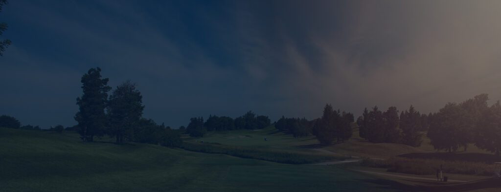 Background image of a golf course for Financial Planning blog post.